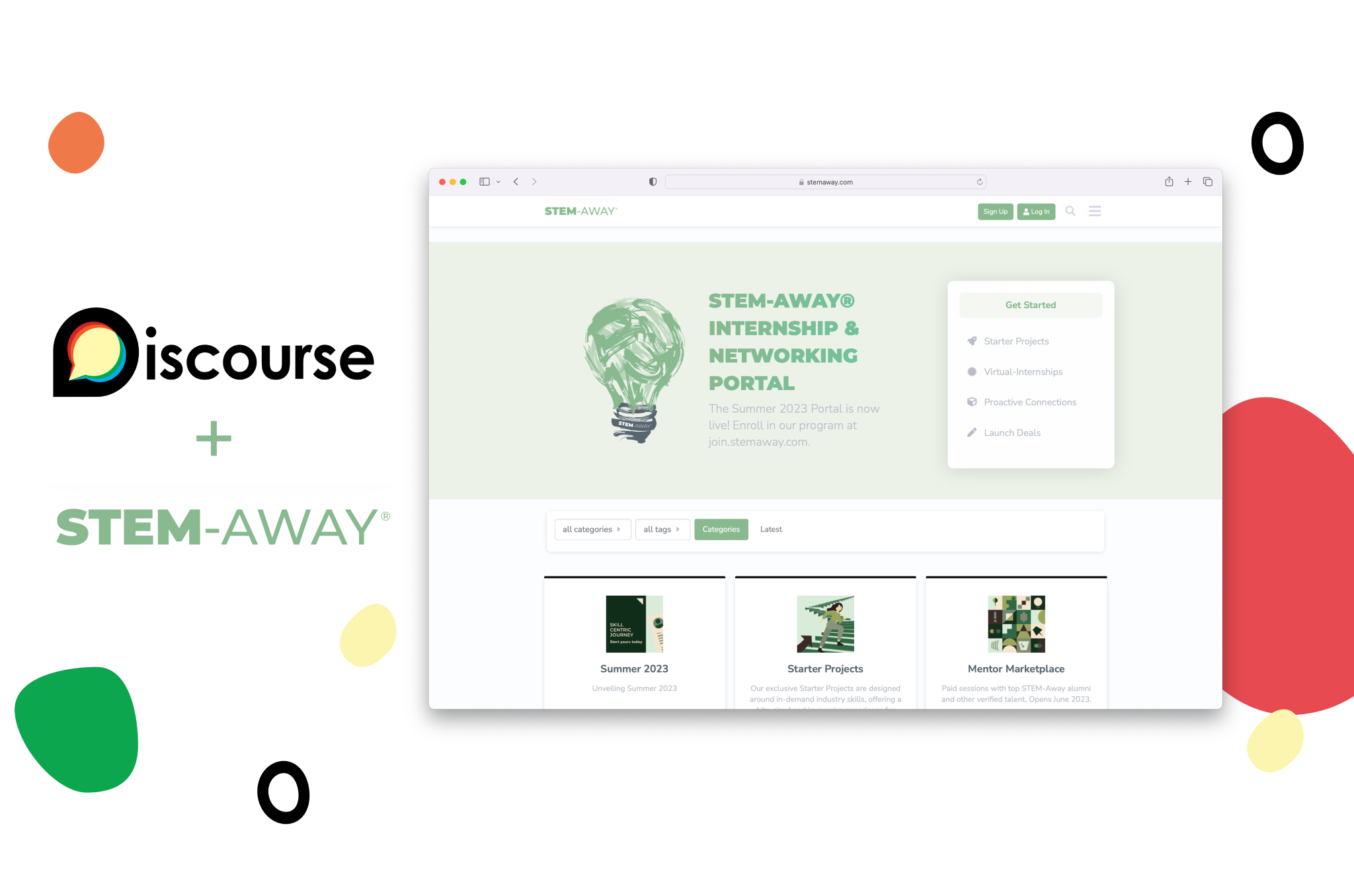 How STEM-Away® Connects Students from over 400 Colleges to Opportunities using Discourse